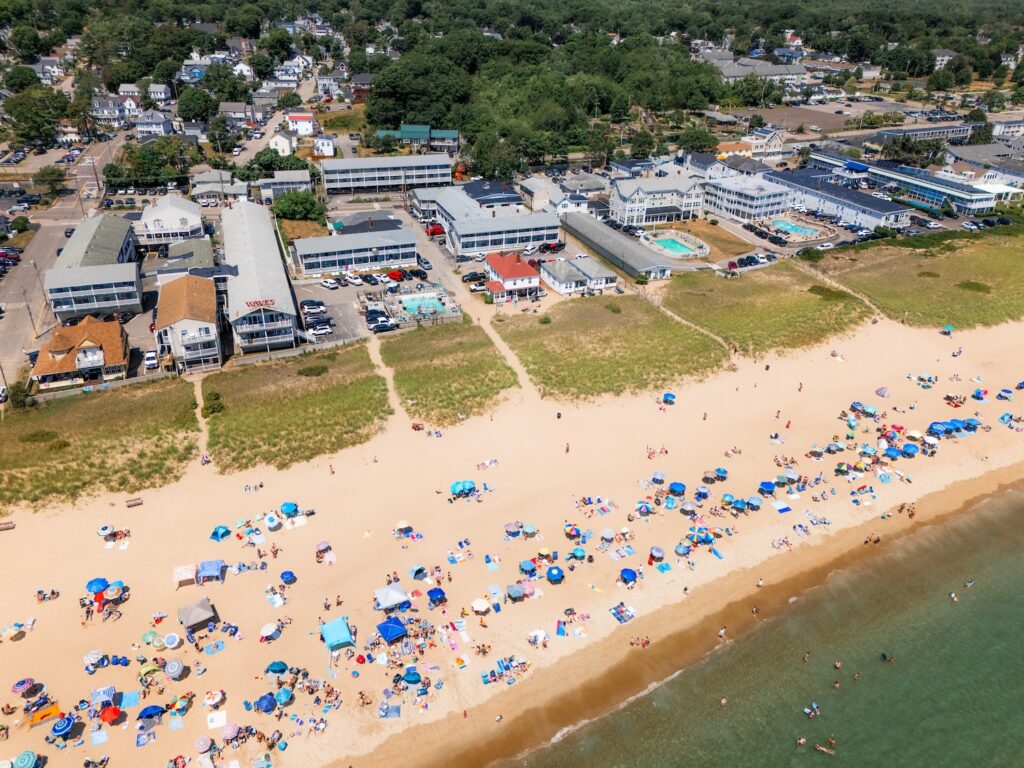 old orchard beach oceanfront view